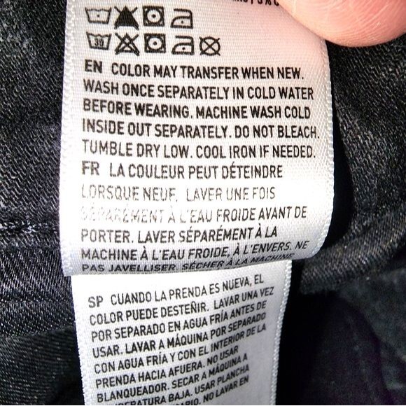 American Eagle Men Black Cozy Airflex+ Athletic Fit Distressed Jeans Size 31X30* - Picture 8 of 8